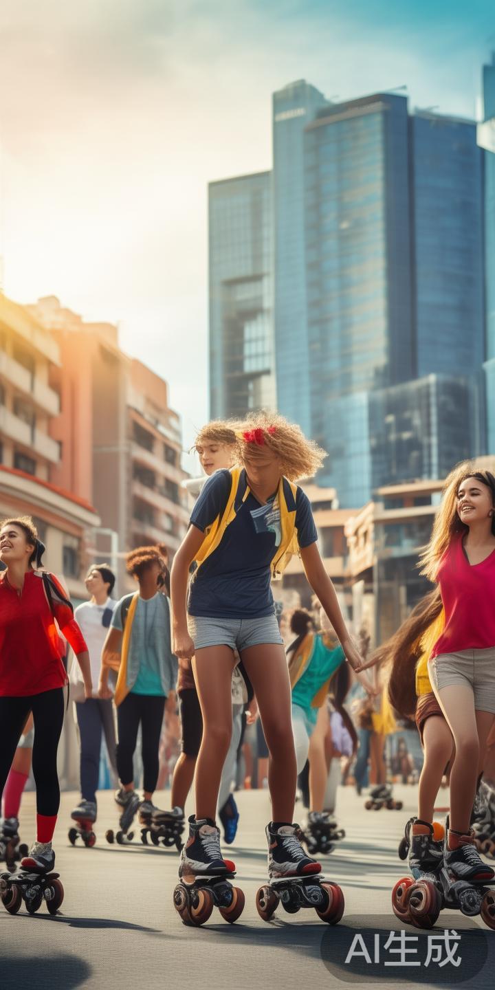 乐动体育轮滑活动助力青少年度过健康快乐成长的精彩体验